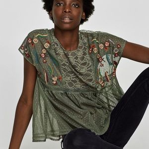 Zara lace blouse